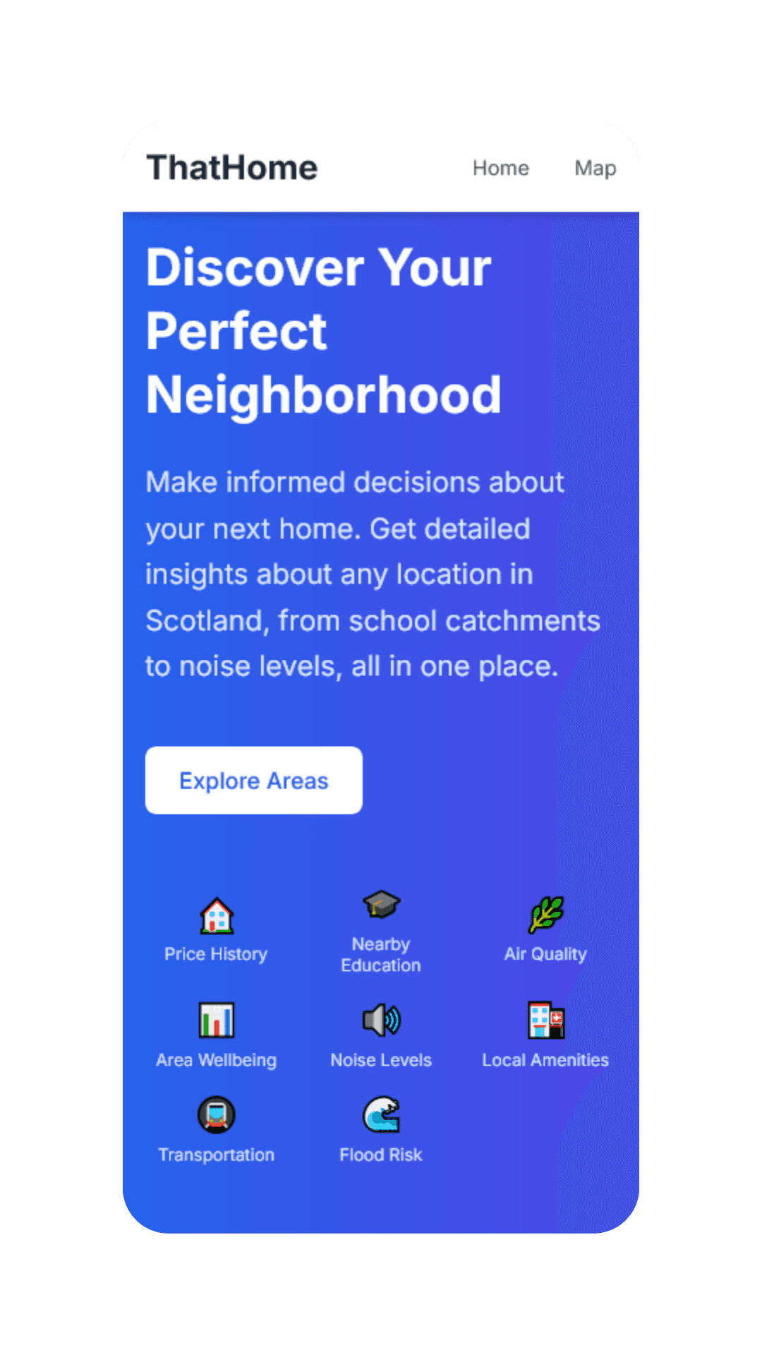 ThatHome Homepage (round corners)